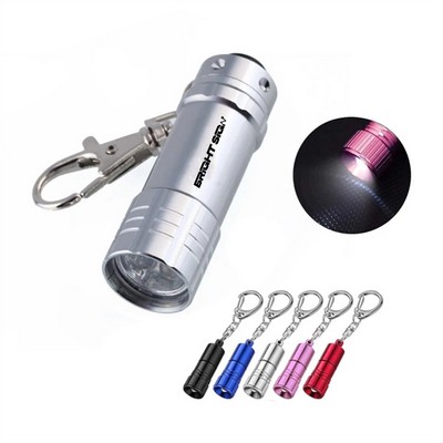 Mini LED Hook Flashlight Keychain